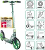 Skladacia kolobežka (zelená), priemer kolies 205 mm Náhľad obrázku produktu 10