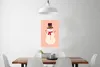 MuchoWow® Poster Schneemann - Weihnachten - Winter - Rosa Produktbild-Vorschau 2