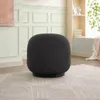 Loungesessel Emma aus Teddy Bouclé drehbar - Schwarz Produktbild-Vorschau 5