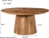 Couchtisch Salvator 80x80x38 cm Mangoholz Natur Produktbild-Vorschau 8