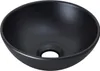 A black ceramic sink on a white background. Anteprima dell’immagine prodotto