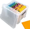 Whitefurze - Aufbewahrungsbox - 36 Liter - Transparent - 47 Produktbild-Vorschau 2