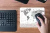 MuchoWow® Mauspad Mousepad Weltkarte - Flagge - Schwarz - Produktbild-Vorschau 4