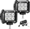 LED-Autoscheinwerfer mit 180° Abdeckung, IP68 wasserdicht Produktbild-Vorschau 1