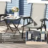 Outsunny bistroset, 3-delig, van staal, weerbestendig, Productafbeelding-voorbeeld 5