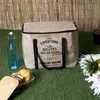 A picnic scene with a cooler bag, a bottle of water, and a lunchbox. Voir les images du produit