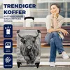 MuchoWow® Koffer Handgepäck Trolley Rollkoffer Kleine Produktbild-Vorschau 2
