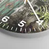 Wanduhr - Rund - Glasuhr - Tor Tür Grün - 30x30cm - Produktbild-Vorschau 5