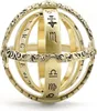 INF Anello cosmico pieghevole / Sfera Oro 18 mm Anteprima dell’immagine prodotto 1