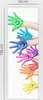 Happy handprints - Samolepka na lednici - Samolepka na Náhled obrázku produktu 4
