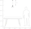 BELIANI Lampa wisząca przezroczysta szklana 96 cm mosiężny Podgląd zdjęcia produktu 7