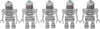 5x LEGO Roboter-Skelette Produktbild-Vorschau 3