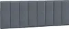 vidaXL Kopfteil-Kissen "Hanko" Dunkelgrau 140 cm Samt Produktbild-Vorschau 1