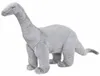 vidaXL Plyšové zviera Brachiosaurus stojaci plyšový šedý Náhľad obrázku produktu 5