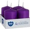 Candela votiva BISPOL Aura 7H 6CM SW40/60 FIOLETOWA 4 pz. Anteprima dell’immagine prodotto 2