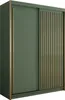Kleiderschrank 150cm Pesti mit goldenen Lamellen, 2-türig Produktbild-Vorschau 2