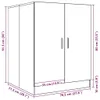 Armadio per lavatrice nero 71x71,5x91,5 cm Anteprima dell’immagine prodotto 8