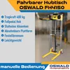 Fahrbarer Hubtisch mit Gabeln und Plattform 400 kg, 1,5 m Produktbild-Vorschau 3