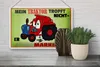 Blechschild Spruch 30x20cm Traktor tropft nicht er markiert Produktbild-Vorschau 4