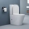 doporro WC à Poser Céramique Blanc Toilette avec Réservoir Voir les images du produit 2