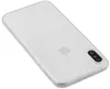 A clear, studio shot of the back of a transparent phone case on a white background. Produktbild-Vorschau