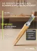 A close-up of a chisel with text overlays describing its features and benefits. Produktbild-Vorschau