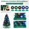 COSTWAY Sapin de Noël artificiel LED 120cm avec fibre Voir les images du produit 4