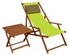 Liegestuhl pistazie Kissen Tisch Deckchair Holz Buche Produktbild-Vorschau 10