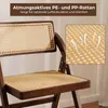 COSTWAY Esszimmerstühle 2er Set, Klappstühle Rattan, Produktbild-Vorschau 6