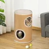 PawHut Krabpalen toren, 60 cm hoog, kattentoren met 2 Productafbeelding-voorbeeld 2