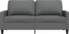 vidaXL 2-Sitzer-Sofa Dunkelgrau 140 cm Stoff Produktbild-Vorschau 4