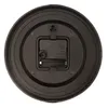 The back of a black wall clock is shown. Voir les images du produit