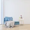 Relaxdays Beistelltisch rund, Schublade, skandinavisches Produktbild-Vorschau 2