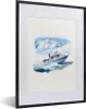MuchoWow® MuchoWow® Gerahmtes Poster Boot - Vogel - Meer - Produktbild-Vorschau 1