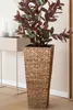Vaso da fiori ASIA in giacinto d'acqua naturale 28x28x60 cm Anteprima dell’immagine prodotto 4