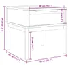 Lampentisch FLORO Wachsbraun 55x55x54 cm Massivholz Kiefer, Produktbild-Vorschau 9