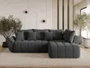 A modern living room with a dark gray sectional sofa. Náhled obrázku produktu