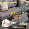 Modulares Gartensofa-Set aus PE-Rattan, wetterfest mit Produktbild-Vorschau 5