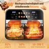 OYAJIA Doppelkammer-Heißluftfritteuse 2x5L | Airfryer 10L Produktbild-Vorschau 10