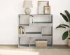 vidaXL Bücherregal/Raumteiler Betongrau 100x33x94,5 cm Produktbild-Vorschau 2