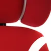 A close-up view of the red and white fabric of a chair. Anteprima dell’immagine prodotto