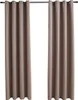vidaXL Tende oscuranti con occhielli in metallo 2 pz. Taupe Anteprima dell’immagine prodotto 1