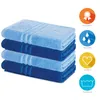 Lavea® 4er Set Duschtuch 70x140, 4 Stück, 100% Baumwolle Produktbild-Vorschau 3