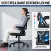 Bürostuhl ergonomisch mit Kopfstütze – Schreibtischstuhl Produktbild-Vorschau 4