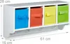 Relaxdays Kinder Wandregal ALBUS, 4 Kleiderhaken, Produktbild-Vorschau 2