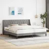 vidaXL Letto con testiera Grigio chiaro 180 x 200 cm Anteprima dell’immagine prodotto 2