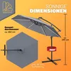 KINGSLEEVE® Ampelschirm LED Beleuchtung UV Schutz 80+ Solar Produktbild-Vorschau 3