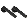 Two black door handles are shown against a white background. Produktbild-Vorschau