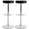 Two black and silver bar stools are shown against a white background. Náhľad obrázku produktu