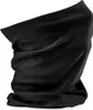 A black fabric neck gaiter or bandana, folded and presented on a white background. Anteprima dell’immagine prodotto